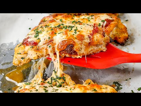 Keto Chicken Parmesan Recipe (Parmigiana) - Low Carb Cheesy &amp; Saucy (2g Net Carbs)