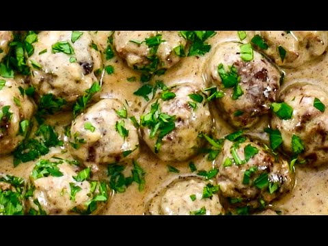 Keto Recipe - Swedish Meatballs A &quot;Creamy &amp; Meaty&quot; Low-Carb Ground Beef Dish