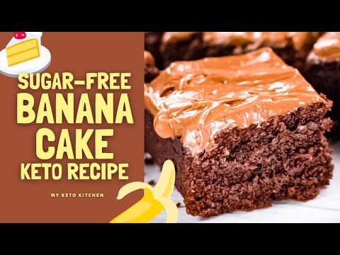 Sugar Free Chocolate Banana Cake Recipe - Keto &amp; Low Carb - &quot;Happy New Year&quot;