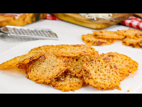 Keto Parmesan Cheese Chips Recipe Bacon Flavor (Super Easy)