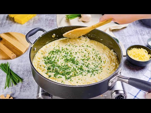 Keto Cheesy Pasta Recipe - 4 Cheese &amp; Low-Carb Shirataki Noodles