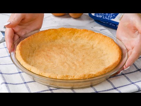 THE BEST Keto Pie Crust Recipe - 4 Ingredients for Low-Carb Savory Pies &amp; Quiches