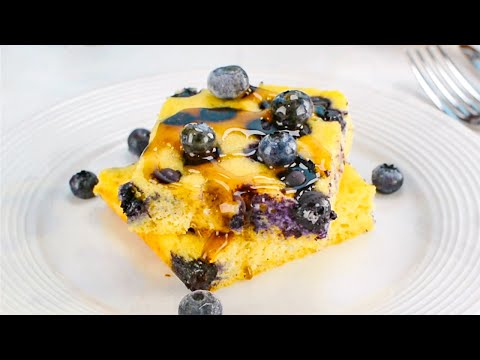 Keto Sheet Pan Pancakes Recipe - Delicious Low-Carb Breakfast or Dessert Only 2g Net Carbs (Easy)