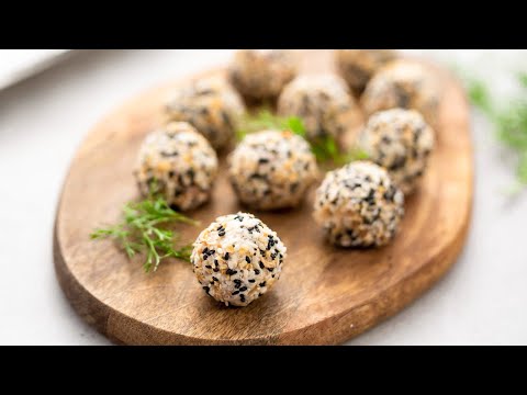 Keto Bagel Fat Bombs Recipe - Tasty Low-Carb Savory &quot;No-Bake&quot; Snack (Easy)