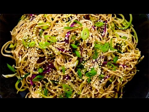 Keto Asian Noodle Salad Recipe - Low-Carb Shirataki - Vegan &amp; Vegetarian (Very Easy)