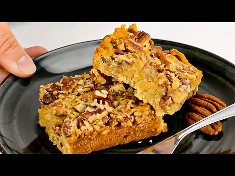 Keto Pecan Pie Bars Recipe - Delicious, Healthy, Low-Carb Snack (3g Net Carbs)