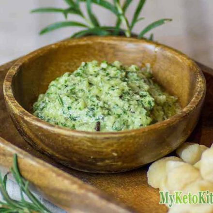 Low Carb Rosemary Macadamia Pesto