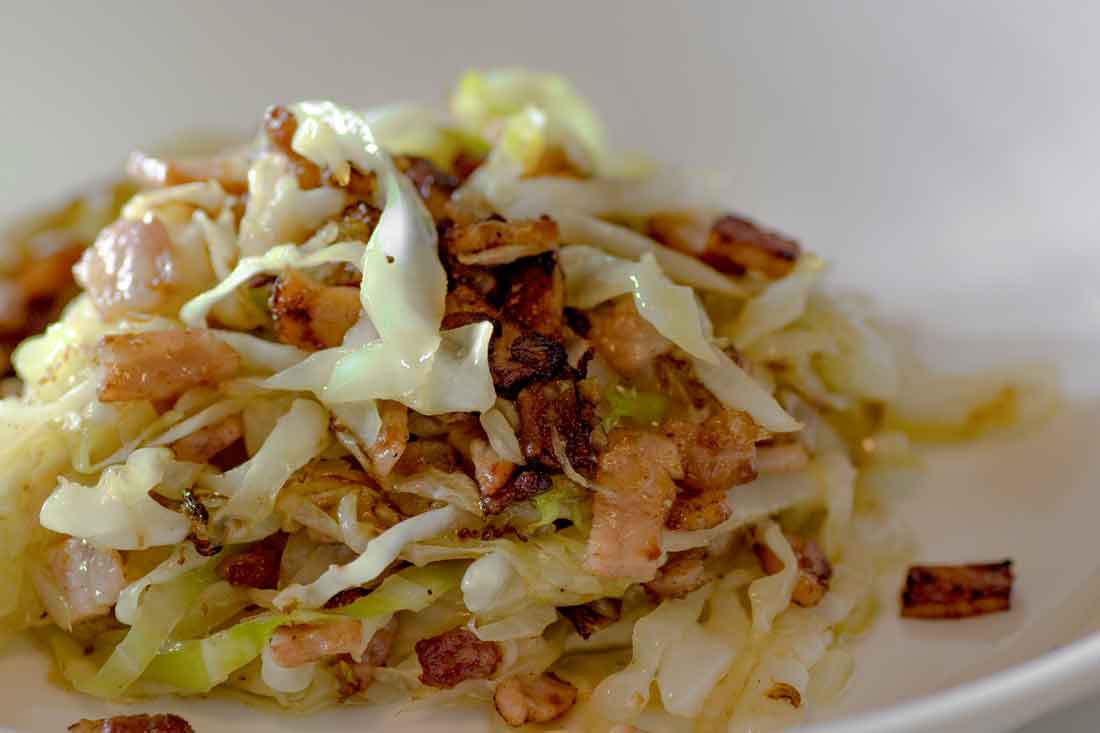 Low Carb Buttery Bacon and Cabbage Stir Fry My Keto Kitchen