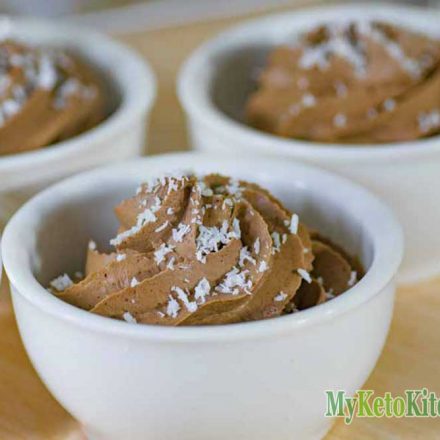 low carb keto chocolate mousse
