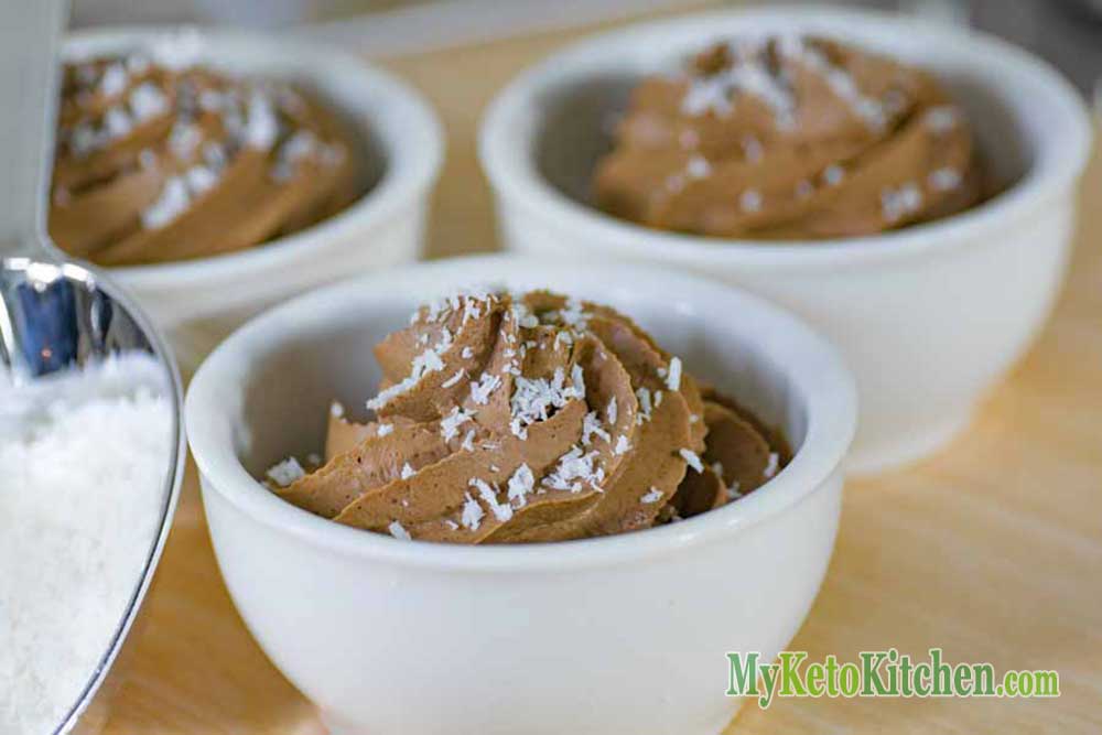 low carb keto chocolate mousse