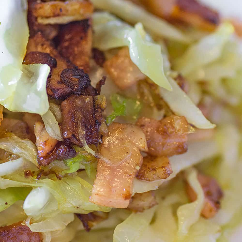 How to make Low Carb Buttery Bacon Cabbage Stir Fry