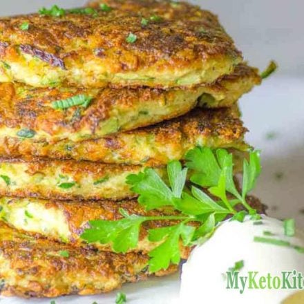 Ketogenic Zucchini and Parmesan Fritters