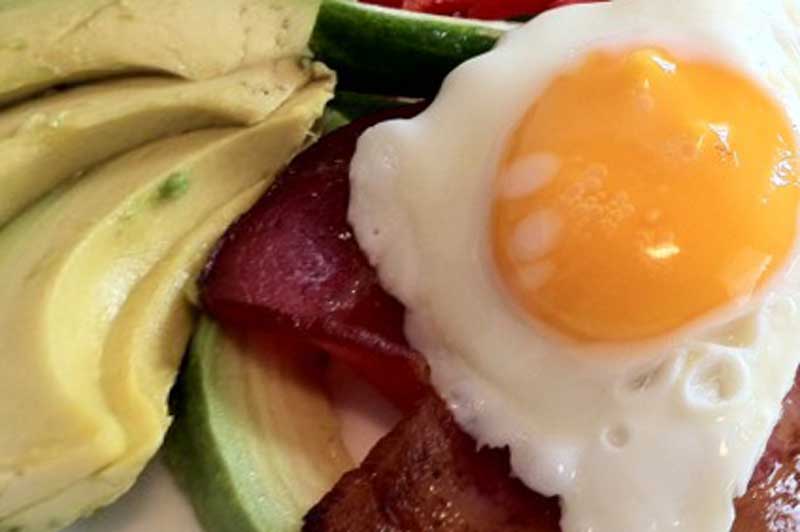 Ketogenic Fast Food Breakfast options bacon and eggs