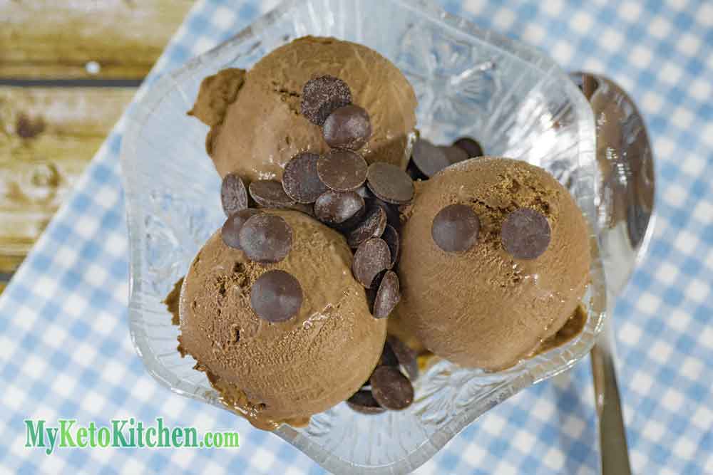 Low Carb Chocolate Keto Ice Cream Keto Ice Cream Recipe Chocolate Flavor