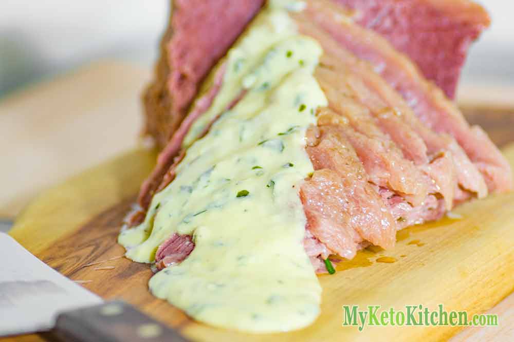 Corned Beef with Low Carb Mustard Sauce