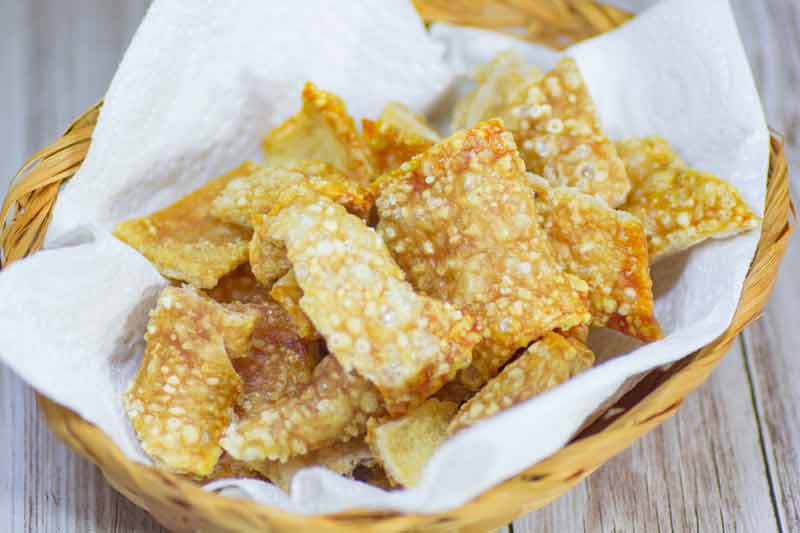 Versatile and tasty keto pork rind crackle chips.