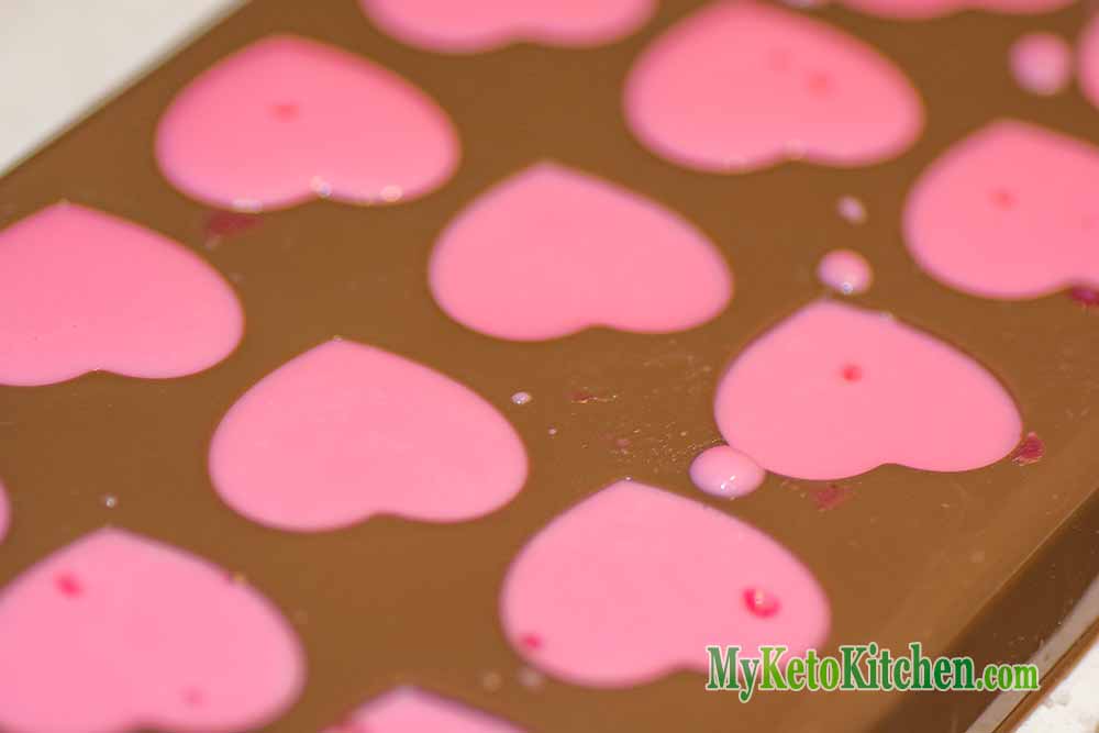 Moulds Raspberry Cream Fat Bombs Step 3 Moulds Raspberry Cream Fat Bombs Step 3