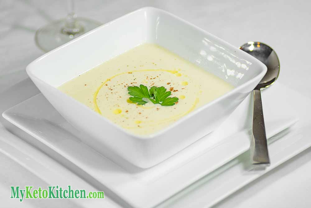 Low Carb Keto Vegetables Creamy Cauliflower Soup