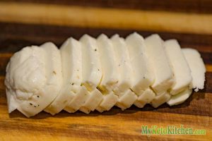 Fried Halloumi with Low Carb Zesty Lemon Dressing Step 1