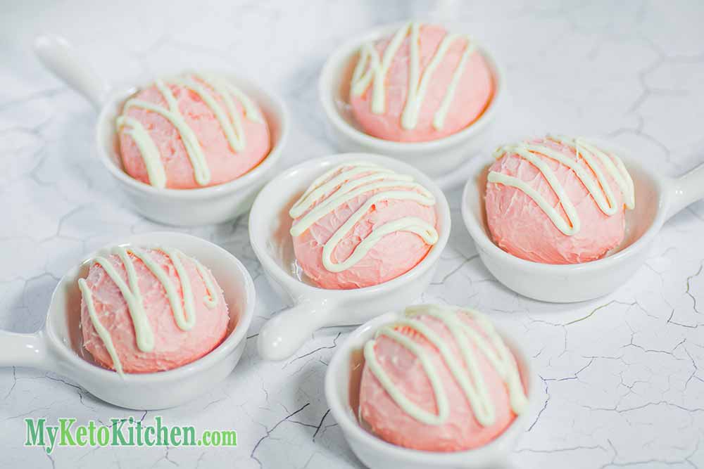 Keto Strawberries and Cream Fat Bombs