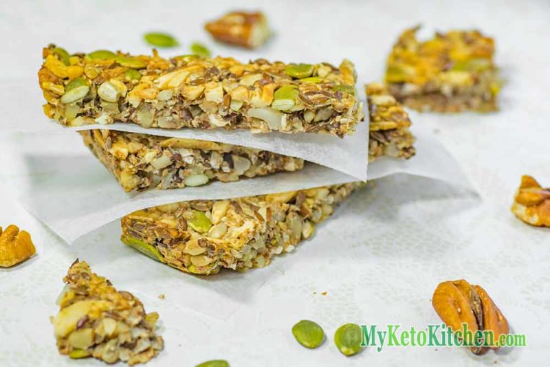 Low Carb Granola Bars [Faux Granola] Gluten Free & Sugar Free