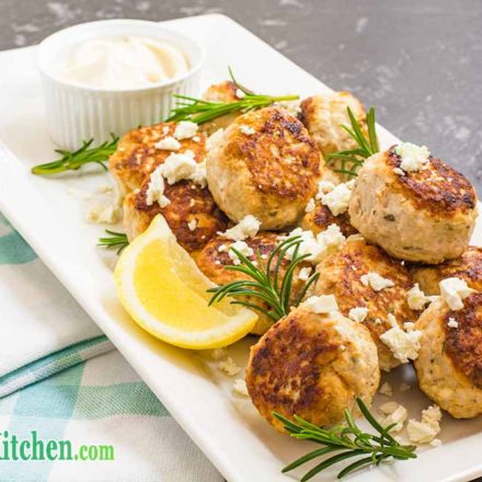 Low Carb Chicken Feta Meatballs
