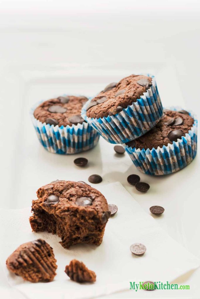 Double Keto Chocolate Muffins Double Keto Chocolate Muffins