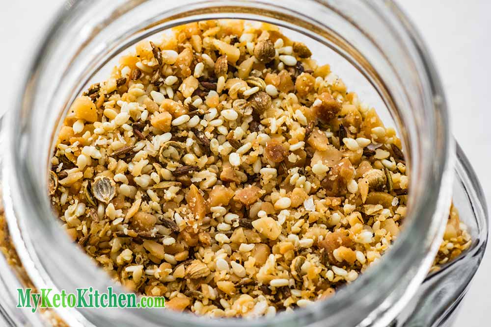 Low Carb Macadamia Nut Dukkah in Jar