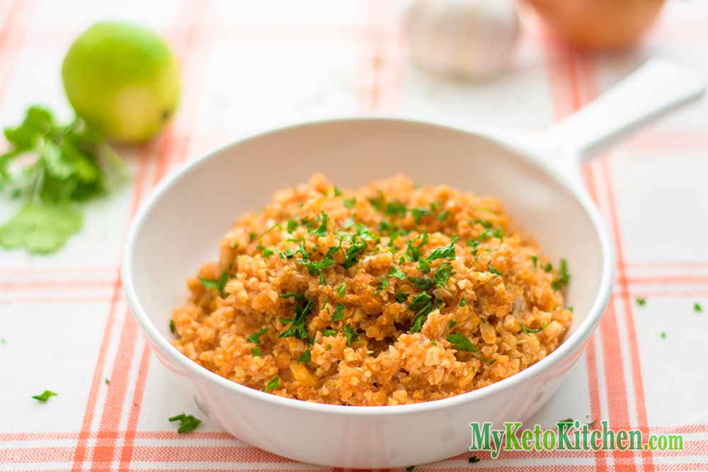 Low Carb Mexican Cauliflower Rice Vegetarian Recipe