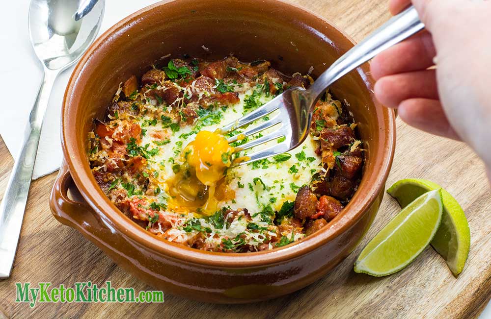 Low Carb Spanish Baked Eggs