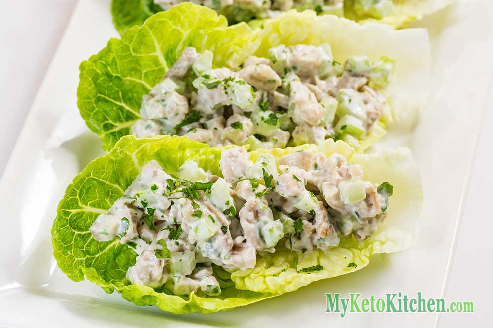low carb chicken keto salad wraps recipe