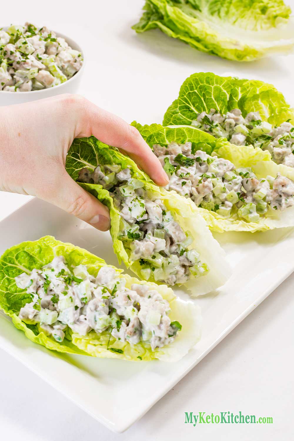 Keto Chicken Salad Wraps