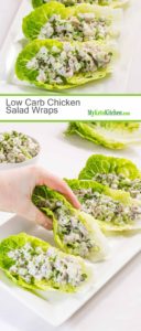 Low Carb Chicken Salad Wraps (Keto, Gluten Free, Dairy Free)