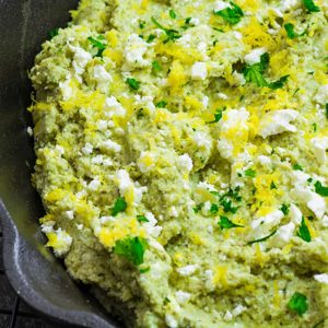 Low Carb Lemon and Feta Mashed Broccoli Recipe