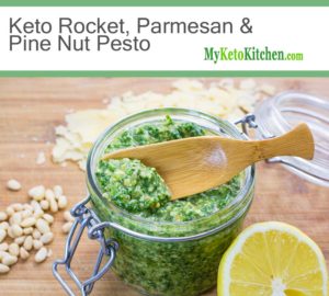 Keto Rocket, Parmesan & Pine Nut Pesto