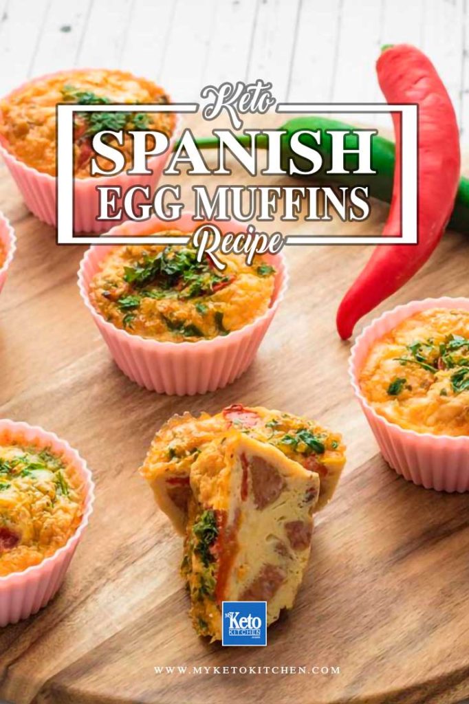 Keto Egg Muffins Recipe Spanish Chorizo Manchego Cheese EASY