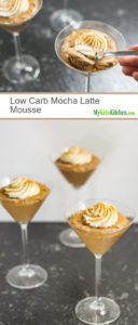 Low Carb Mocha Latte Mousse (Sugar Free, Ketogenic, Gluten Free, Grain Free)