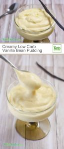 Creamy Low Carb Vanilla Bean Pudding (Gluten Free, Keto, Sugar Free)