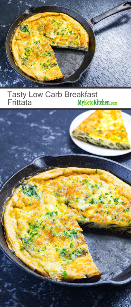 Tasty Low Carb Breakfast Frittata (Keto, Gluten Free, Grain Free)