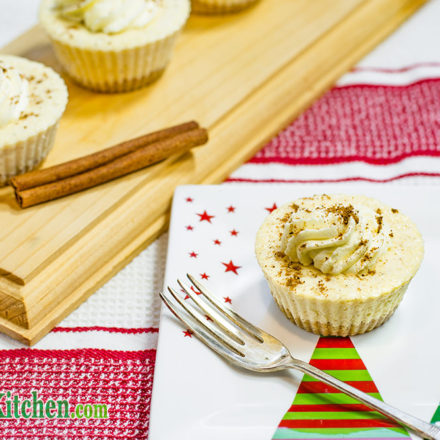 Low Carb Eggnog Cheesecakes