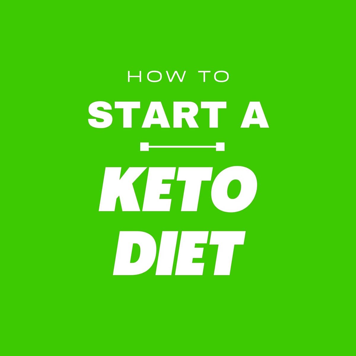 How to start a keto diet.
