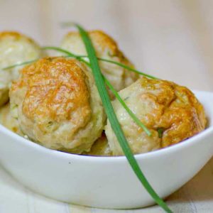 Low Carb Chicken, Cheddar and Chives Meatballs Recipe