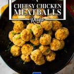 Keto Chicken & Cheese Meatballs with Just 1g Carbs - Crunchy on the outside and juicy on the inside.