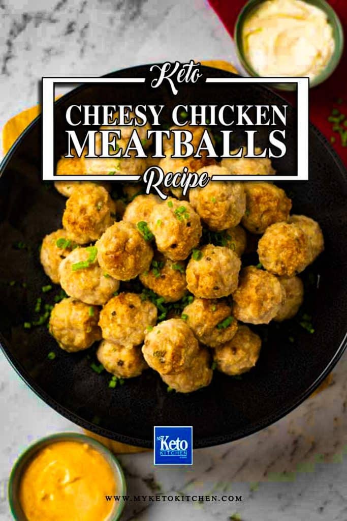 Keto Chicken & Cheese Meatballs with Just 1g Carbs - Crunchy on the outside and juicy on the inside.