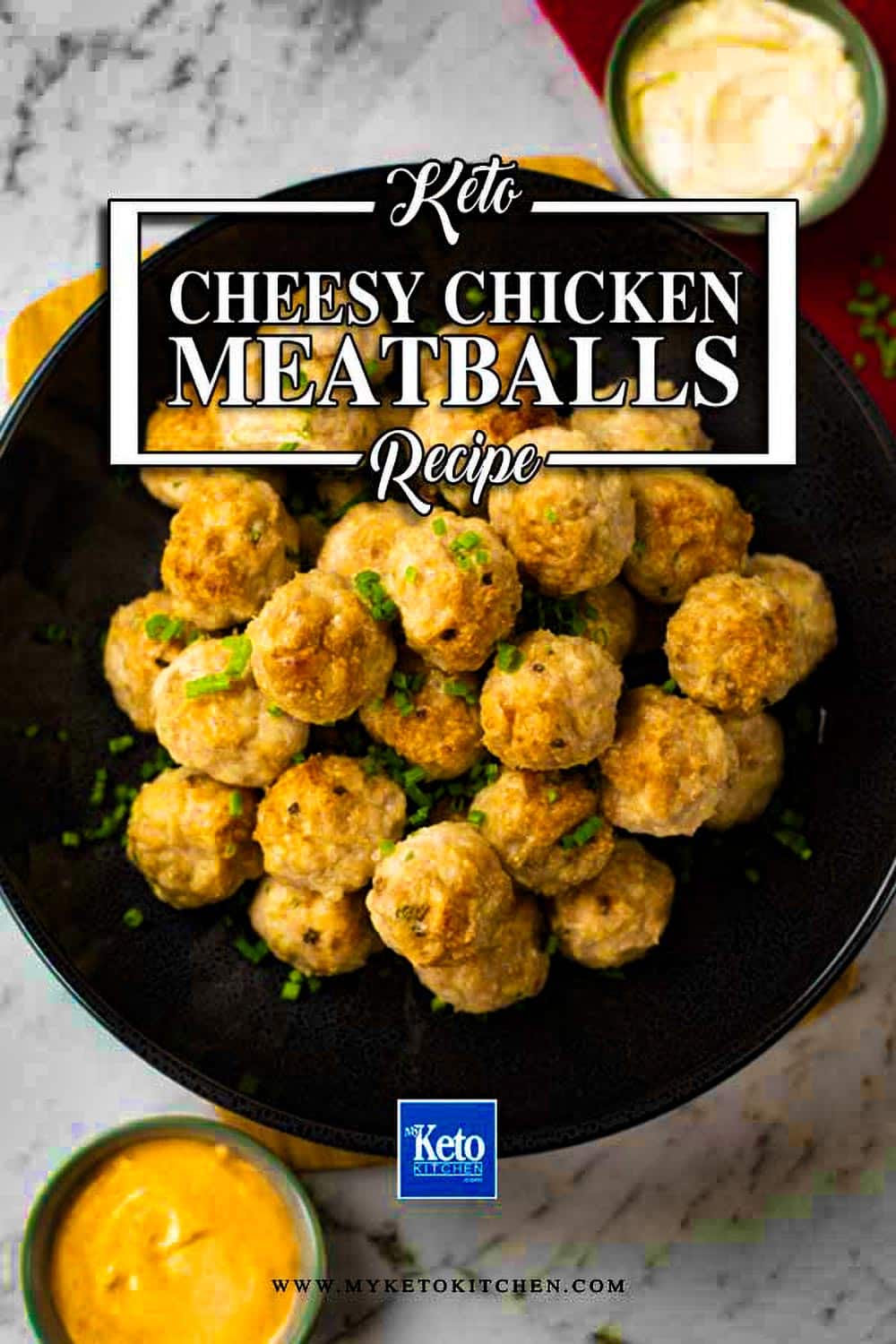 Best Keto Chicken & Cheese Meatballs Crunchy Outside, Juicy Inside