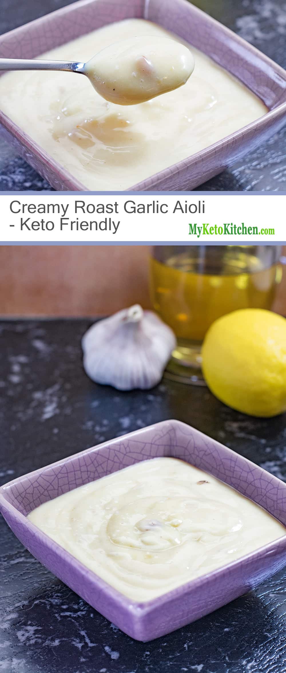 Keto Garlic Aioli Recipe "Naturally Low Carb" Homemade Tasty Mayo!