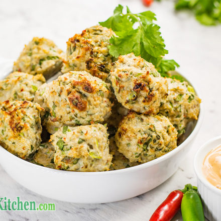 Low Carb Thai Chicken Meatballs with Dipping Sauce