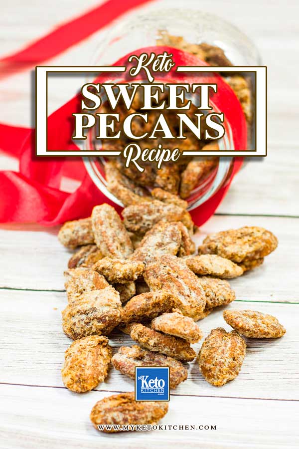 keto pecans - coated sweet and spiced sugar-free