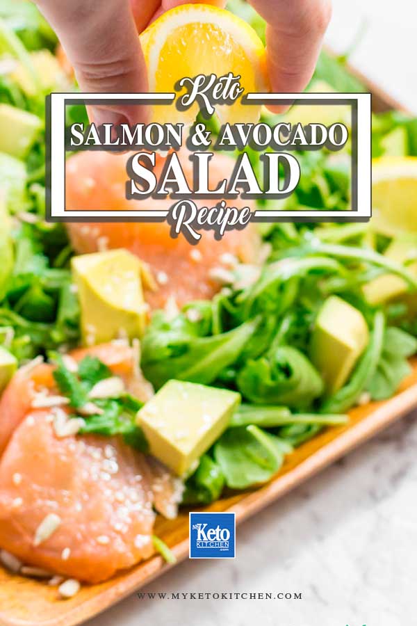 Super Healthy Salmon and Avocado Salad Ingredients