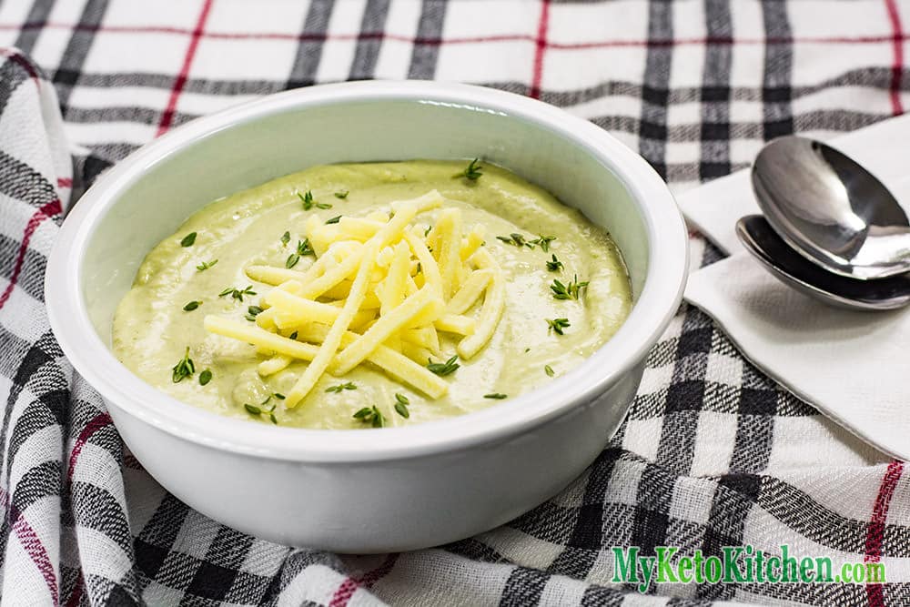 Ketogenic Roasted Broccoli & Cheddar Soup